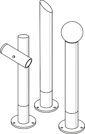 Disegno tecnico quotato di Flue, Sistema di illuminazione